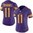 Nike Minnesota Vikings #11 Laquon Treadwell Purple Womens Stitched NFL Limited Rush Jersey