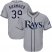Tampa Bay Rays #39 Kevin Kiermaier Grey Cool Base Stitched Youth MLB Jersey