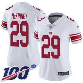 Nike New York Giants #29 Xavier McKinney White Womens Stitched NFL 100th Season Vapor Untouchable Limited Jersey