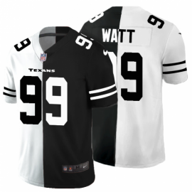 Houston Texans #99 J.J. Watt Mens Black V White Peace Split Nike Vapor Untouchable Limited NFL Jersey
