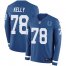 Nike Indianapolis Colts #78 Ryan Kelly Royal Blue Team Color Mens Stitched NFL Limited Therma Long Sleeve Jersey