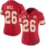 Nike Kansas City Chiefs #26 LeVeon Bell Red Team Color Womens Super Bowl LV Bound Stitched NFL Vapor Untouchable Limited Jersey