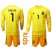 Spain #1 Casillas Yellow Long Sleeves Goalkeeper Kid Soccer Country Jersey