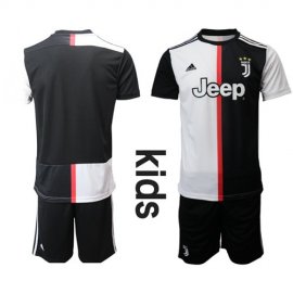 Juventus Blank Home Kid Soccer Club Jersey