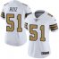 Nike New Orleans Saints #51 Cesar Ruiz White Womens Stitched NFL Limited Rush Jersey
