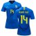 Womens Brazil #14 David Luiz Away Soccer Country Jersey