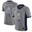 Nike Dallas Cowboys #4 Dak Prescott Gray Mens Stitched NFL Limited Rush Drift Fashion Jersey