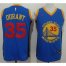 Golden State Warriors #35 Kevin Durant Blue Red No. Fashion Stitched NBA Jersey