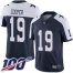 Nike Dallas Cowboys #19 Amari Cooper Navy Blue Thanksgiving Mens Stitched NFL 100th Season Vapor Throwback Limited Jersey