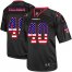Nike Arizona Cardinals #40 Pat Tillman Black Mens Stitched NFL Elite USA Flag Fashion Jersey