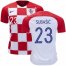 Croatia #23 Subasic Home Kid Soccer Country Jersey