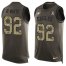 Nike Philadelphia Eagles #92 Reggie White Green Mens Stitched NFL Limited Salute To Service Tank Top Jersey