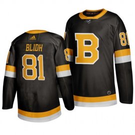 Adidas Boston Bruins #81 Anton Blidh Black 2019-20 Authentic Third Stitched NHL Jersey