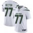 Nike New York Jets #77 Mekhi Becton White Mens Stitched NFL Vapor Untouchable Limited Jersey