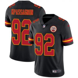 Nike Kansas City Chiefs #92 Tanoh Kpassagnon Black Youth Stitched NFL Limited Rush Jersey