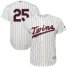 Minnesota Twins #25 Byron Buxton Cream Strip Cool Base Stitched Youth MLB Jersey