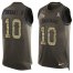 Nike Jacksonville Jaguars #10 Laviska Shenault Jr. Green Mens Stitched NFL Limited Salute To Service Tank Top Jersey