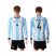 Argentina #4 Zabaleta Home Long Sleeves Soccer Country Jersey
