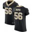 Nike New Orleans Saints #56 DeMario Davis Black Team Color Mens Stitched NFL Vapor Untouchable Elite Jersey
