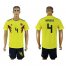 Colombia #4 Ramirez Home Soccer Country Jersey