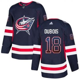 Adidas Columbus Blue Jackets #18 Pierre-Luc Dubois Navy Blue Home Authentic Drift Fashion Stitched NHL Jersey