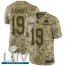 Nike San Francisco 49ers #19 Deebo Samuel Camo Super Bowl LIV 2020 Mens Stitched NFL Limited 2018 Salute To Service Jersey