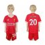 Liverpool #20 Lallana Red Home Kid Soccer Club Jersey