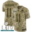 Nike San Francisco 49ers #11 Marquise Goodwin Camo Super Bowl LIV 2020 Mens Stitched NFL Limited 2018 Salute To Service Jersey