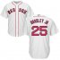 Boston Red Sox #25 Jackie Bradley Jr White Cool Base Stitched Youth MLB Jersey