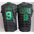 Boston Celtics 9 Rajon Rondo Grey Whith Black Strip Revolution 30 Swingman NBA Jerseys Cheap