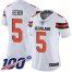 Nike Cleveland Browns #5 Case Keenum White Womens Stitched NFL 100th Season Vapor Untouchable Limited Jersey