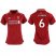 Womens Liverpool #6 Lovren Red Home Soccer Club Jersey