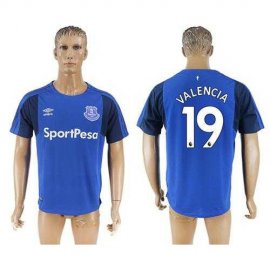 Everton #19 Valencia Home Soccer Club Jersey