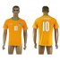 Cote dlvoire #10 Gervinho Home Soccer Country Jersey