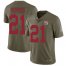 Nike New York Giants #21 Jabrill Peppers Olive Mens Stitched NFL Limited 2017 Salute to Service Jersey