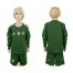Germany Blank Green Goalkeeper Long Sleeves Kid Soccer Country Jersey