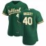 Oakland Athletics #40 Chris Bassitt Mens Nike Kelly Green Alternate 2020 Authentic Player MLB Jersey