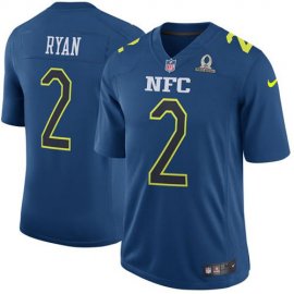Nike Atlanta Falcons #2 Matt Ryan Navy Mens Stitched NFL Game NFC 2017 Pro Bowl Jersey