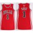 Women Chicago Bulls #1 Derrick Rose Red Stitched NBA Jersey Dress