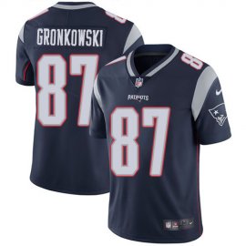 Nike New England Patriots #87 Rob Gronkowski Navy Blue Team Color Mens Stitched NFL Vapor Untouchable Limited Jersey