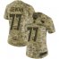 Nike Tennessee Titans #77 Taylor Lewan Camo Womens Stitched NFL Limited 2018 Salute to Service Jersey