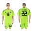 Germany #22 TER STEGEN Fluorescent Green Goalkeeper 2018 FIFA World Cup Soccer Jersey