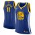 Nike Golden State Warriors #11 Klay Thompson Blue Womens 2022 NBA Finals Swingman Icon Edition Jersey Womens