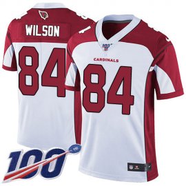 Nike Arizona Cardinals #84 Caleb Wilson White Mens Stitched NFL 100th Season Vapor Limited Jersey