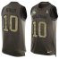 Nike Miami Dolphins #10 Kenny Stills Green Mens Stitched NFL Limited Salute To Service Tank Top Jersey