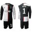 Juventus #1 Buffon Home Long Sleeves Soccer Club Jersey
