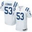 Nike Indianapolis Colts #53 Darius Leonard White Mens Stitched NFL Elite Jersey
