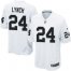 Nike Las Vegas Raiders #24 Marshawn Lynch White Youth Stitched NFL Elite Jersey