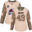 Adidas Colorado Avalanche #49 Samuel Girard Camo Womens 2022 Stanley Cup Final Patch Authentic Veterans Day Stitched NHL Jersey Womens