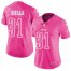 Nike Philadelphia Eagles #31 Jalen Mills Pink Womens Stitched NFL Limited Rush Fashion Jersey